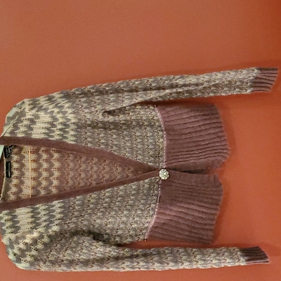 Mohair beaded metallic cardigan - Picture 6 of 6